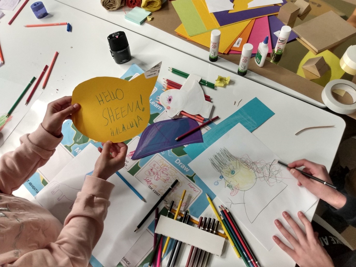 Decorative image showing workshop participation