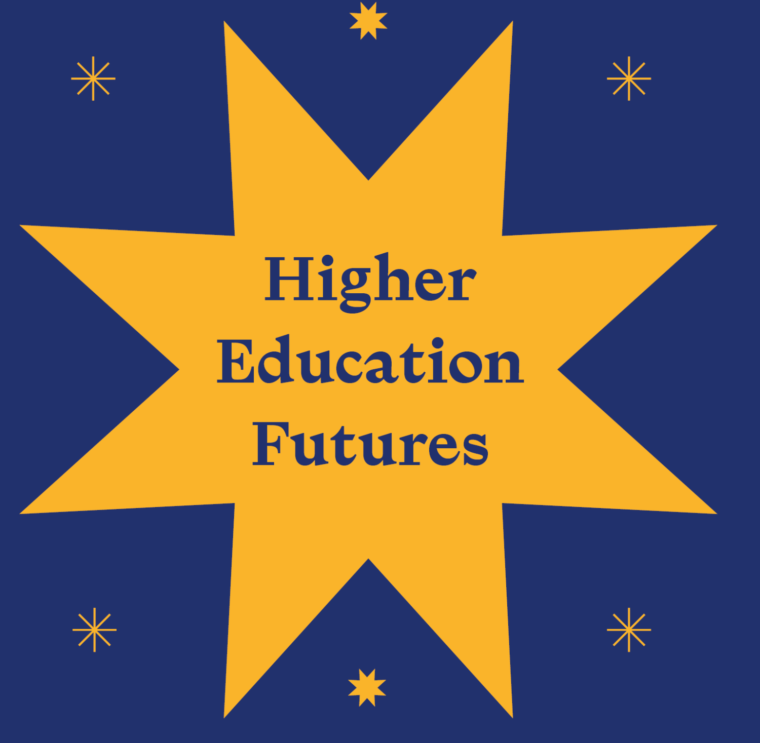 Decorative image of Star with the text 'Higher Education Futures'