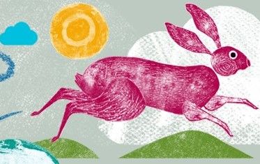hare on a field