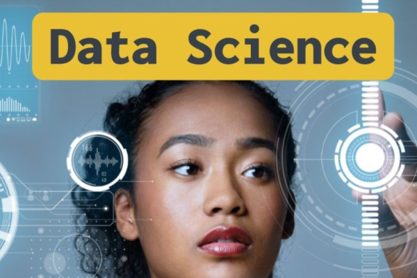 Decorative image of girl interacting with a screen