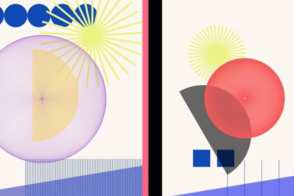 Decorative image of abstract shapes