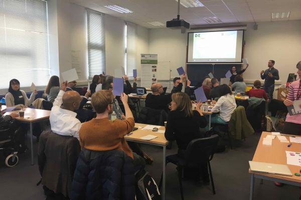 Participants engaged in discussion activities