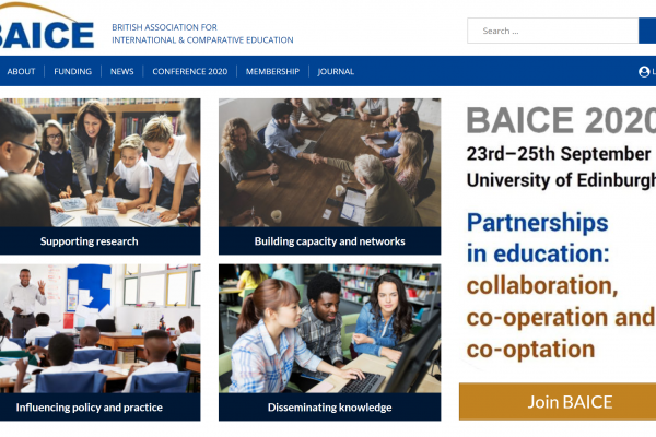 BAICE website screenshot