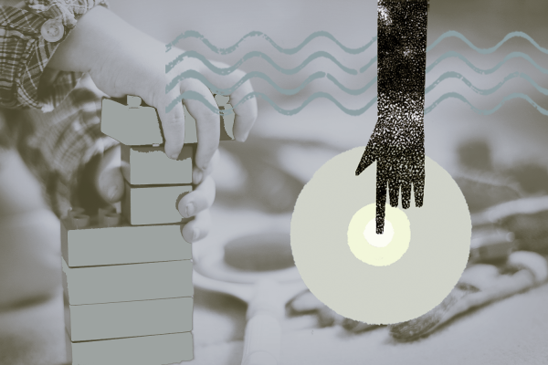 children building blocks